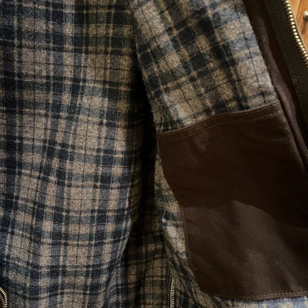 Carhartt Men's Dark Brown J200 DKB Detroit Blanket Jacket - Picture 9 of 9